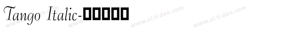 Tango Italic字体转换